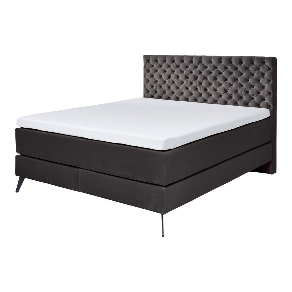 Antracitová boxspring posteľ 160x200 cm La Maison - Meise Möbel