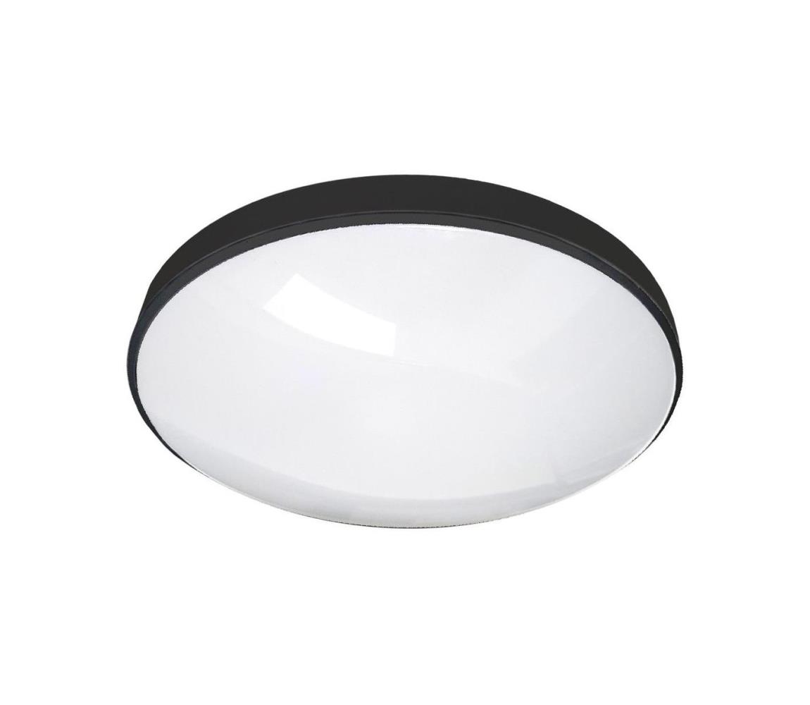 Donoci LED Kúpeľňové stropné svietidlo CIRCLE LED/12W/230V 4000K pr. 25 cm IP44 čierna