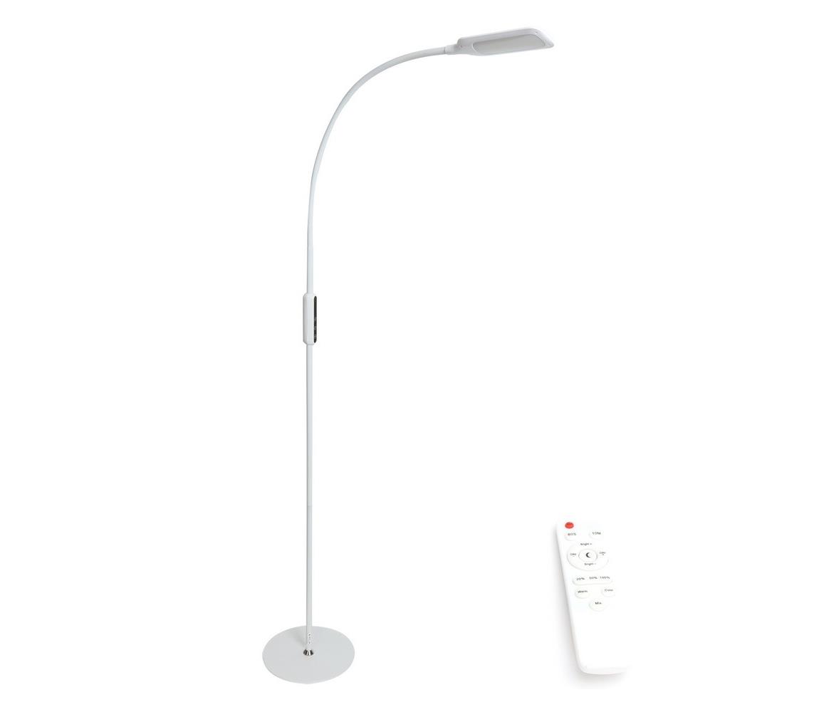 Donoci LED Stmievateľná stojacia lampa LED/9W/24V biela + diaľkové ovládanie