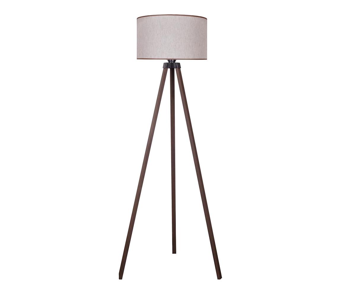 Donoci Stojacia lampa 1xE27/60W/230V pr. 44 cm béžová/hnedá