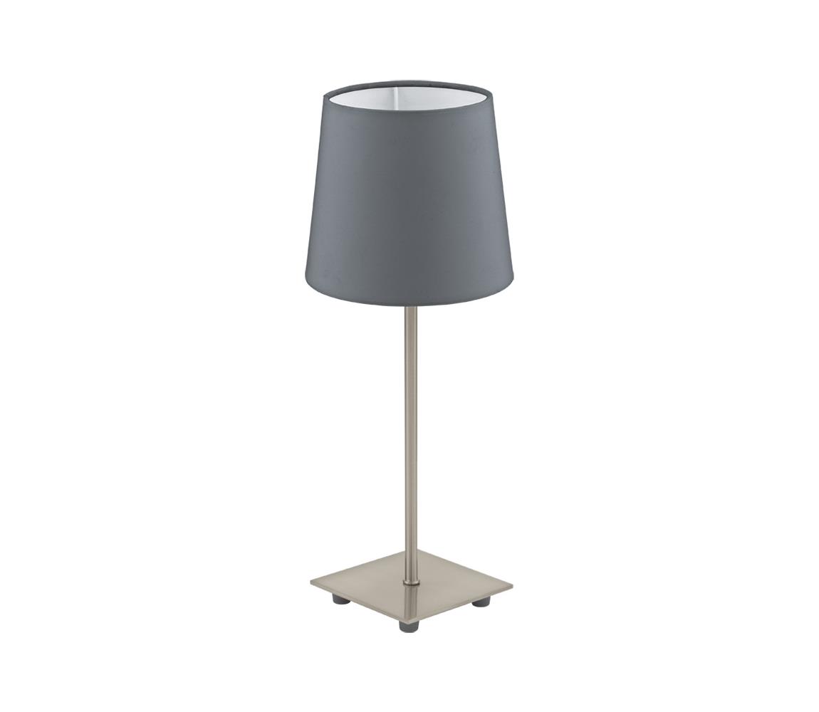 Eglo LED Stolná lampa 1xE14/6W/230V šedá/chróm